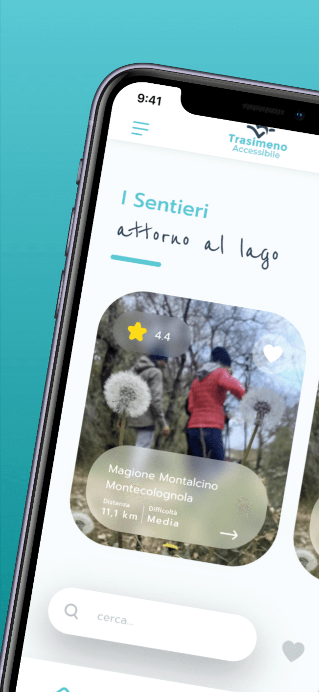 Schermata dell'app Trasimeno Accessibile 4